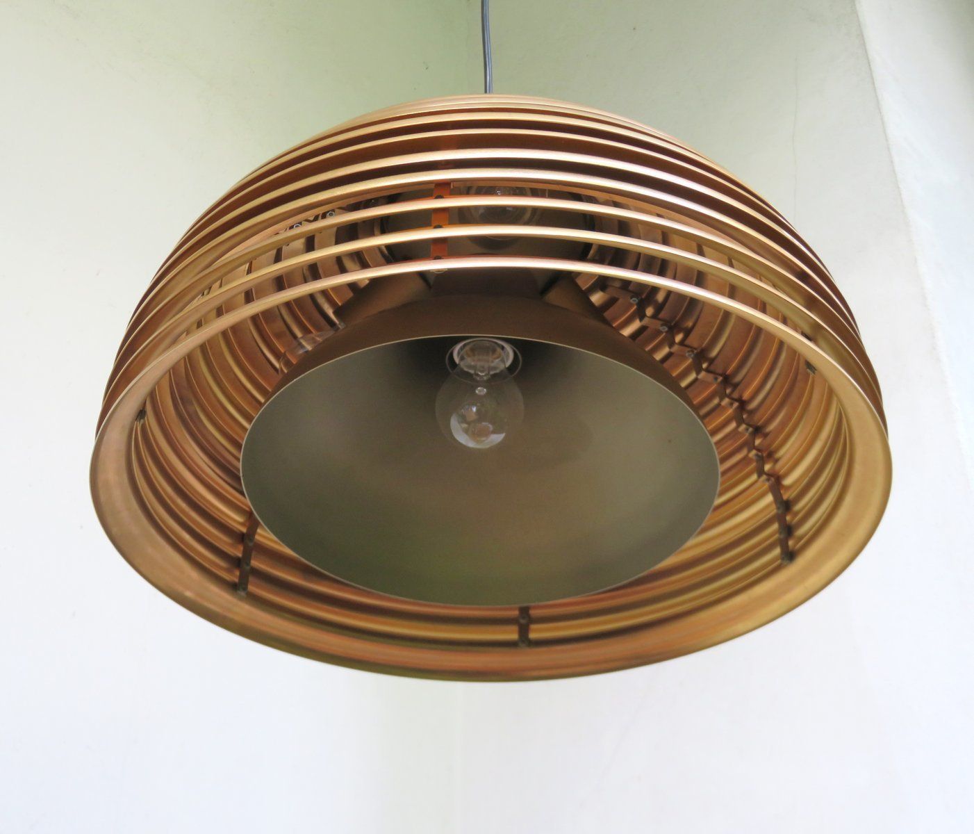 5639/S Saturno Gold Plated Pendant Light By Kazuo Motozawa For Staff, 1970s photo vinterior
