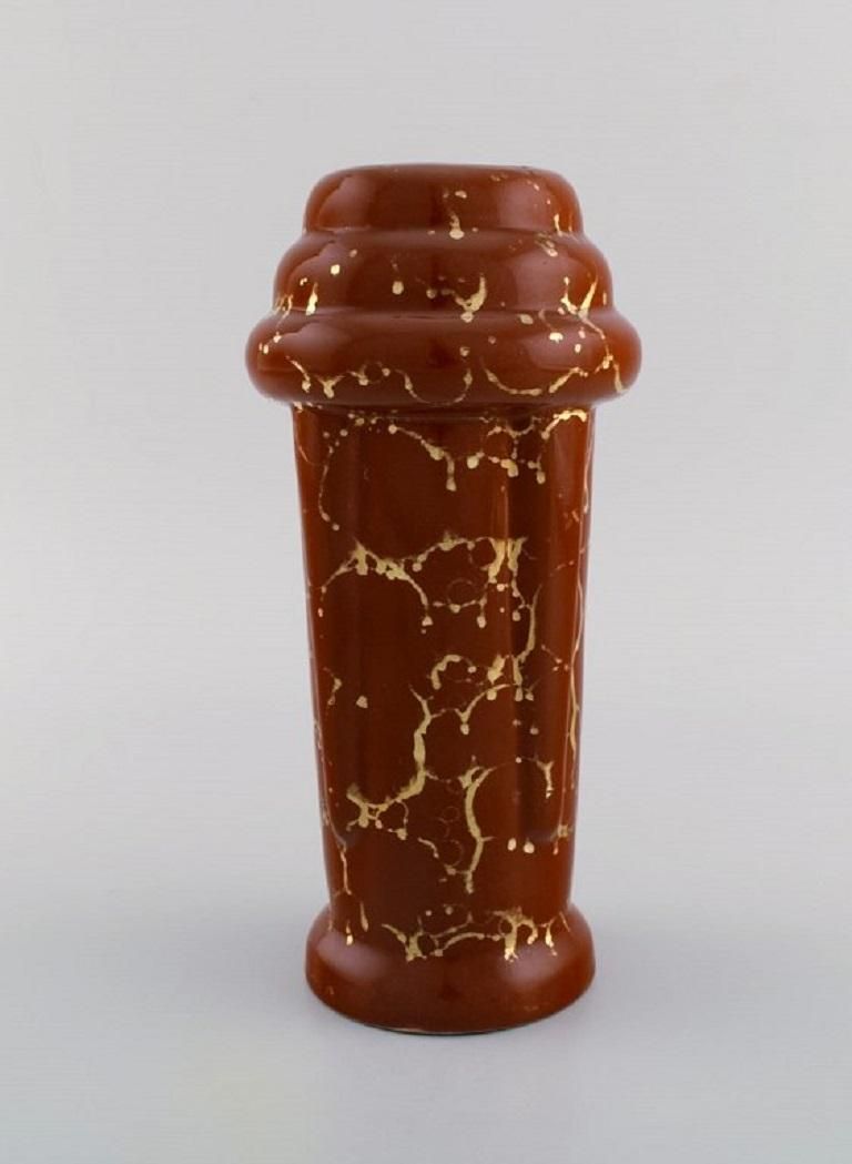 Lucien Brisdoux, France, Art Deco Vase In Glazed Stoneware, 1930/40s photo vinterior