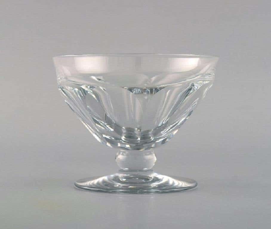 Baccarat, France, Three Tallyrand Glasses In Clear Mouth Blown Crystal Glass photo Home Decor
