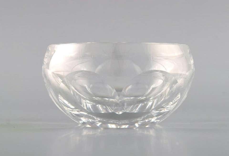 Val St. Lambert, Belgium. Three Lalaing Rinsing Bowls In Crystal Glass photo 230.0