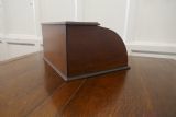 photo furniture French Arts And Crafts Oak Stationary Box With Tambour