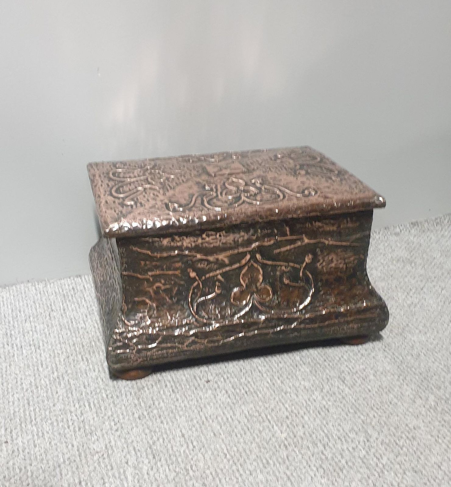 Very Nice Copper Fireside Box photo furniture