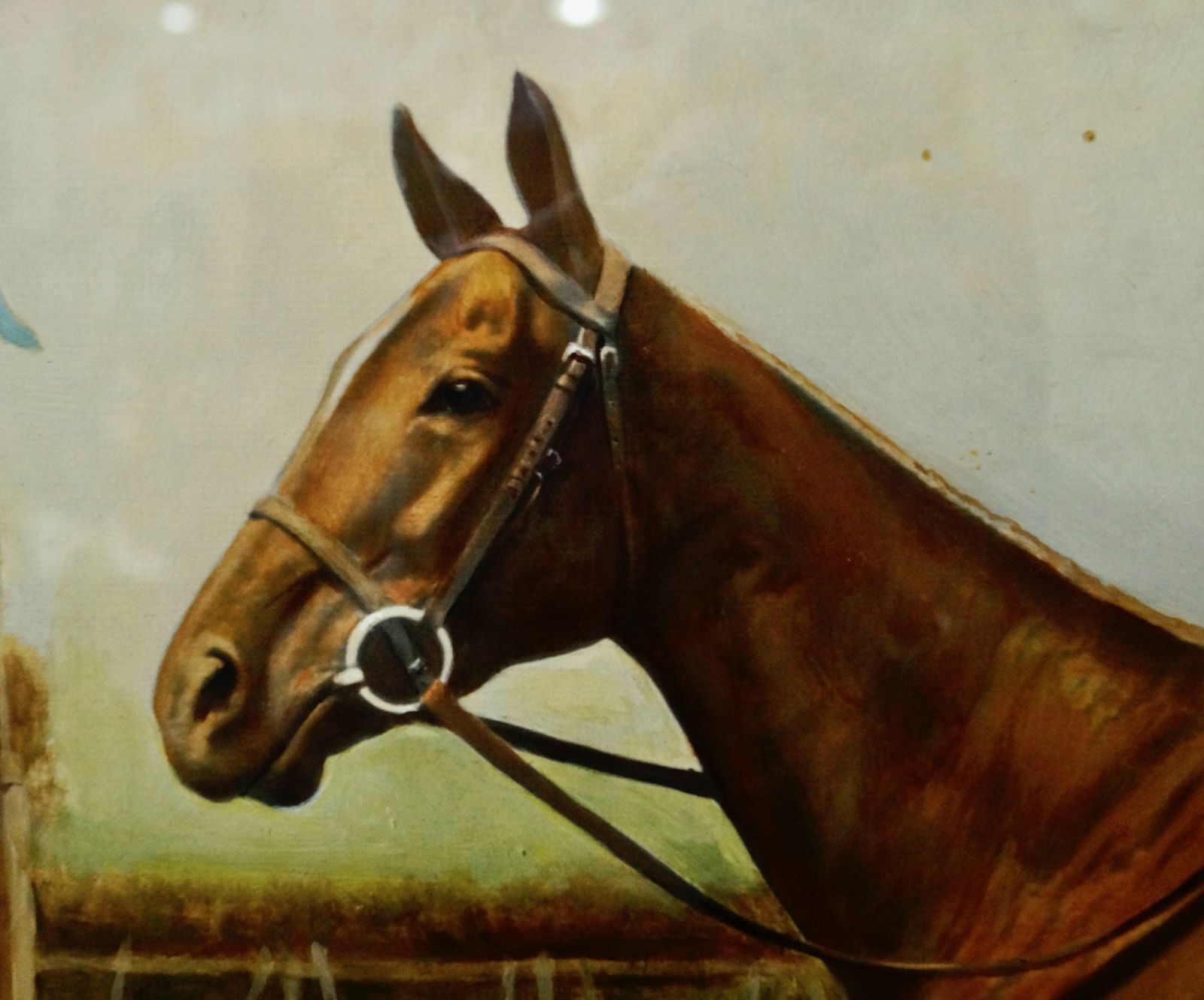 Oak Framed Sandown Park Imperial Cup Painted Print photo 850.0