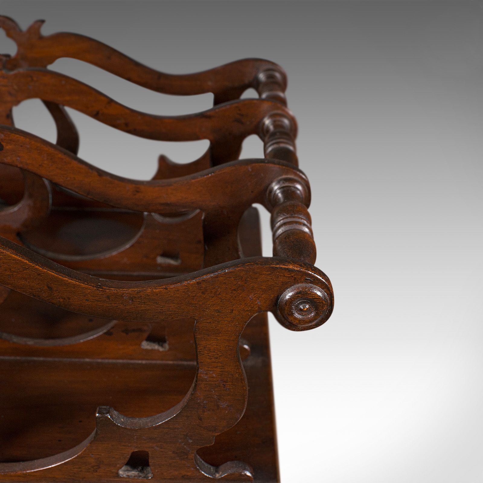 photo for sale Antique Canterbury Stand, English, Magazine, Newspaper Rack, C.1900