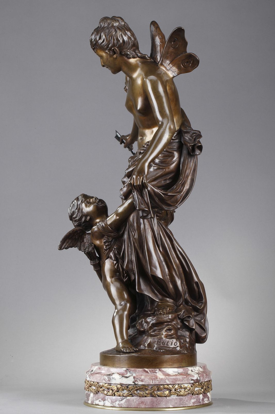 Sculpture « Psyché et l'Amour », signée Jean Bulio photo 5617.0