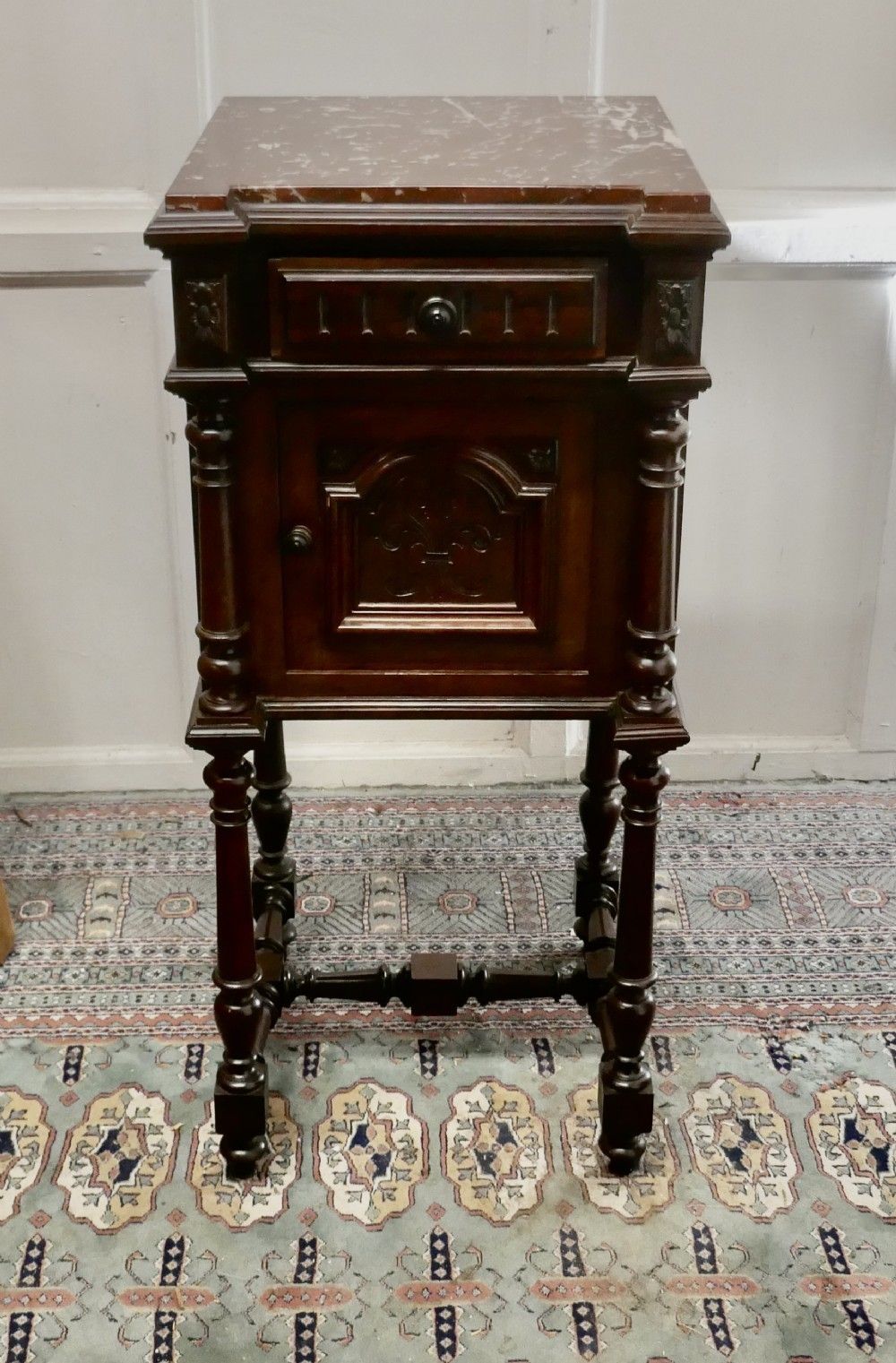 French Rosewood Night Table Or Side Cupboard photo furniture