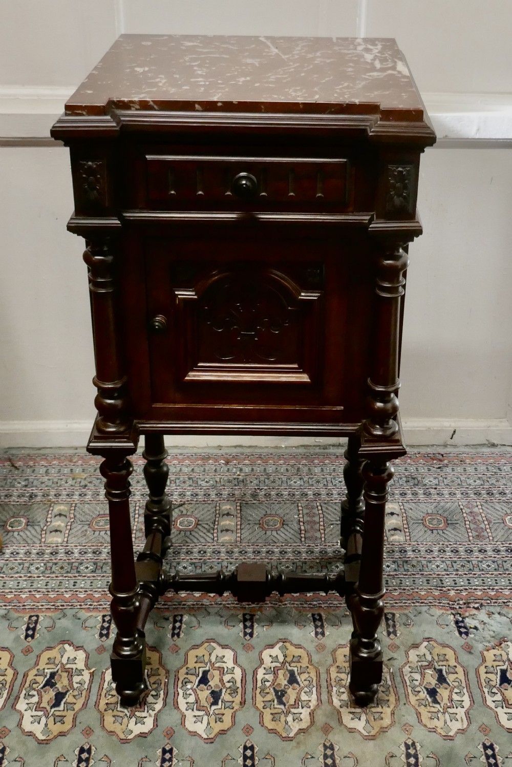 French Rosewood Night Table Or Side Cupboard photo Furniture