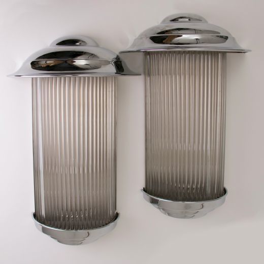Art Deco Odeon Style Wall Lights photo furniture
