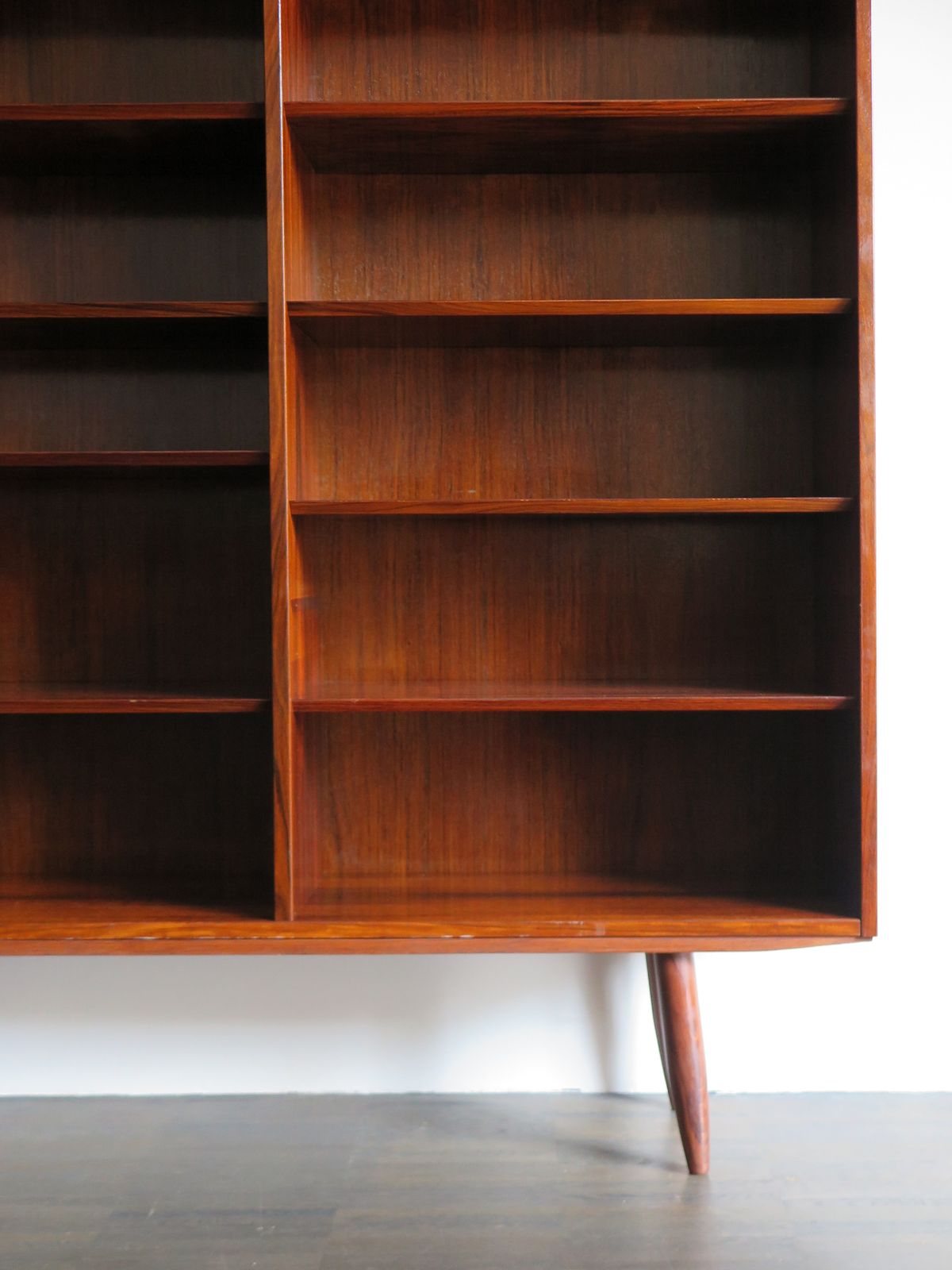 photo furniture Scandinavian Dark Wood Bookcase Design Gunni Omann , 1960s