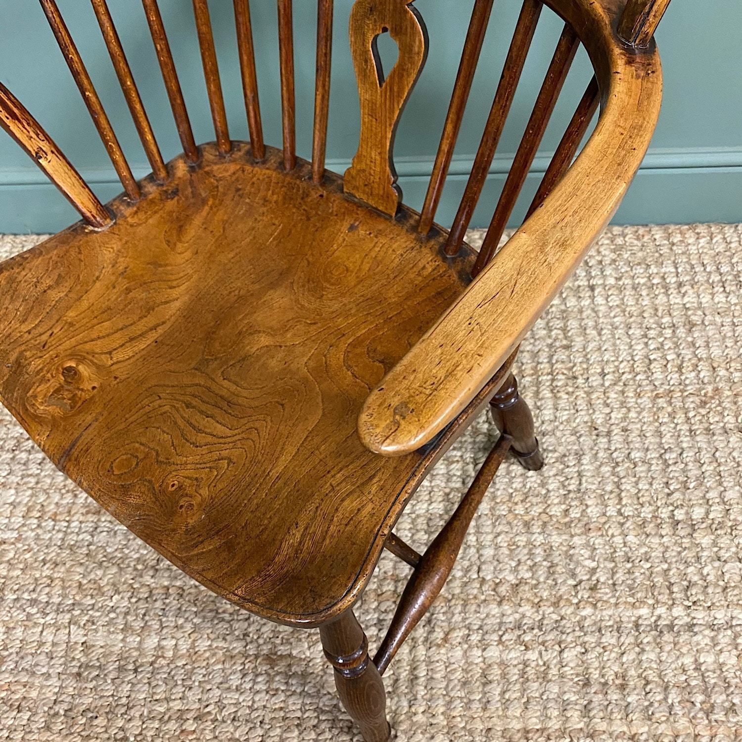 Georgian Wheel Back Antique Windsor Chair photo Furniture