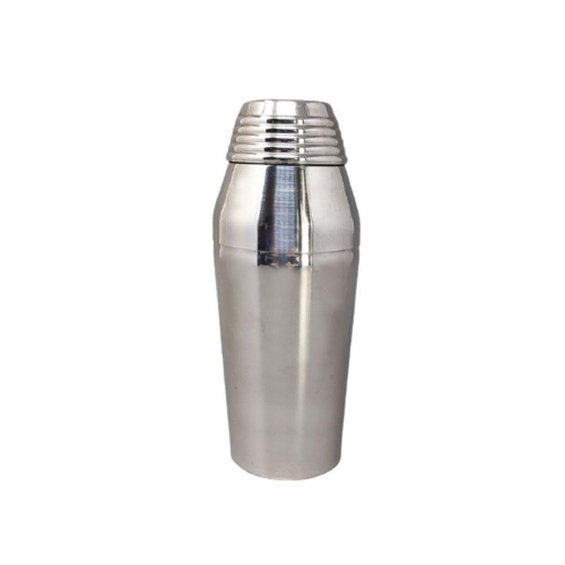 1970s Astonishing Cocktail Shaker By Guy Degrenne In Stainless Steel. Made In France