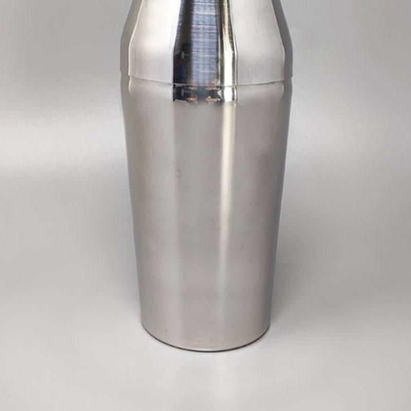 1970s Astonishing Cocktail Shaker By Guy Degrenne In Stainless Steel. Made In France photo vinterior