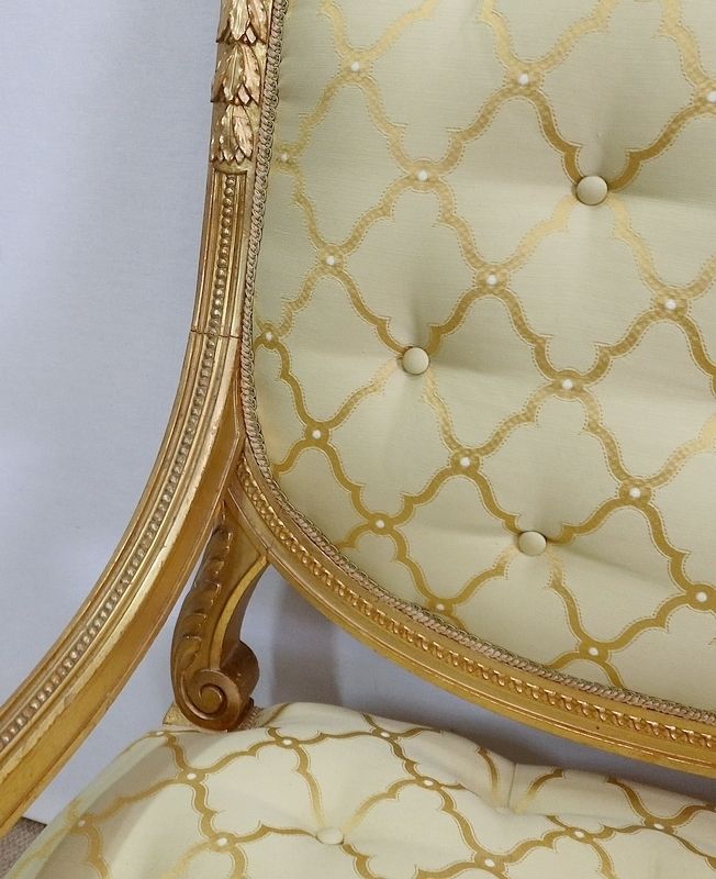 5263.3 Pair Of Queen Louis XVI Armchairs, Napoleon III Period   Mid Xixth photo