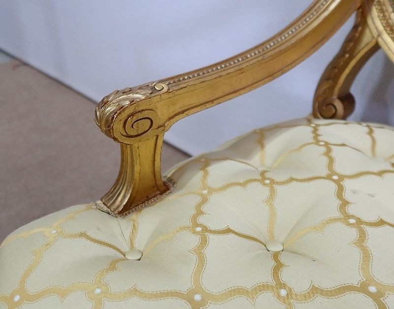 photo buy Pair Of Queen Louis XVI Armchairs, Napoleon III Period   Mid Xixth