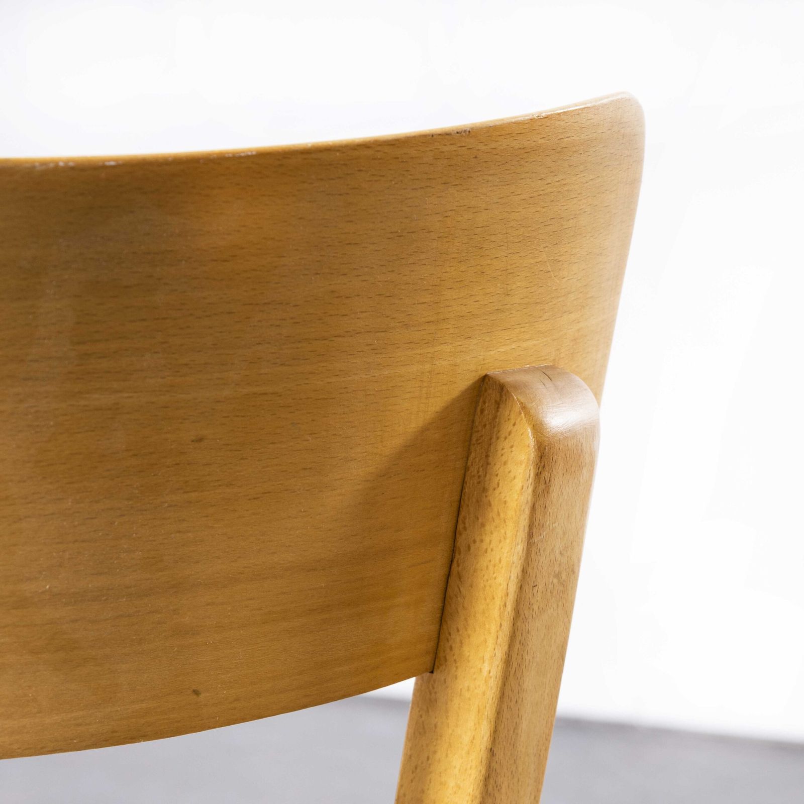 photo for sale 1950’s French Baumann Blonde Beech Bentwood Dining Chairs – Set Of Six
