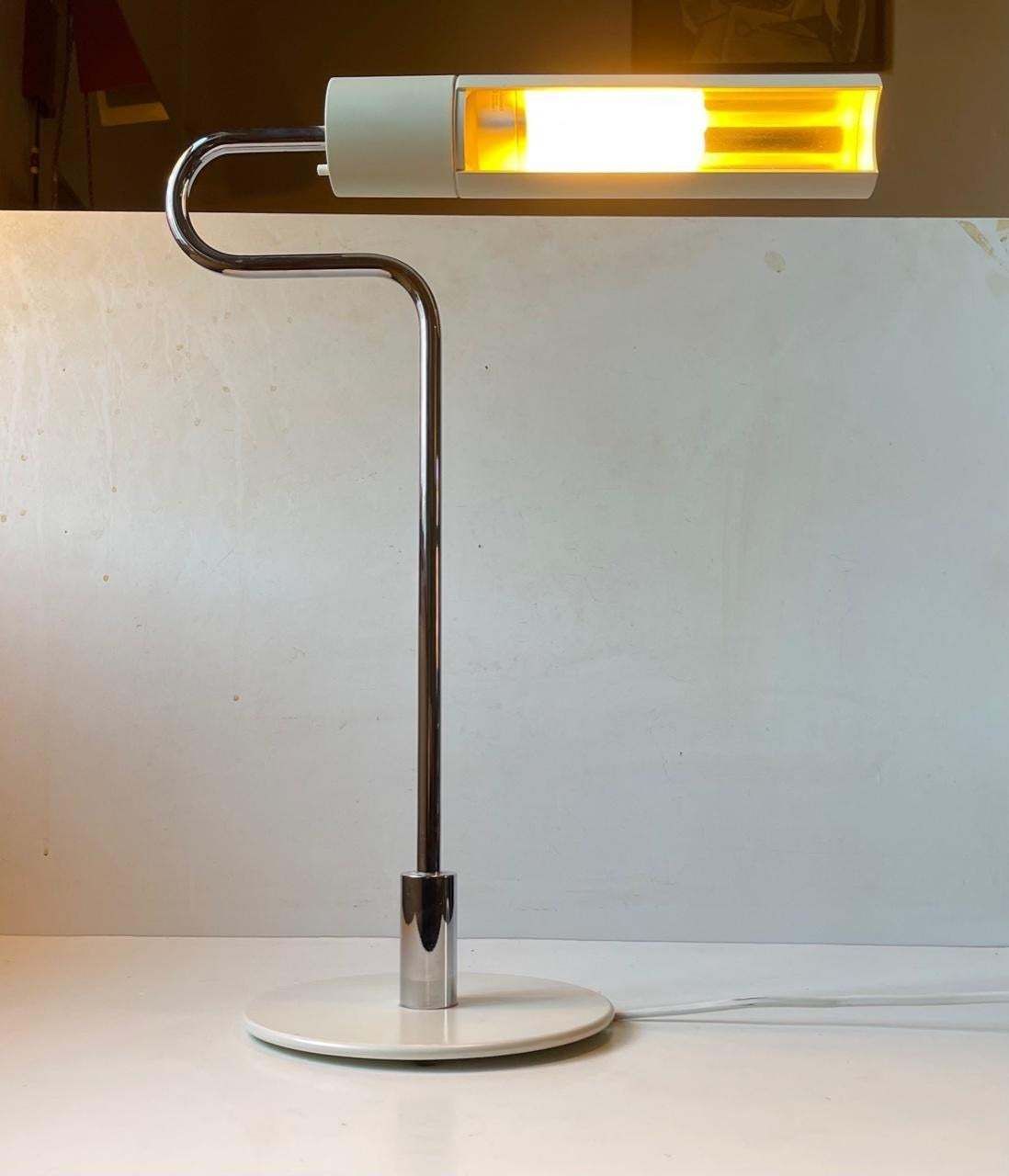 White Flamingo Minimalist Desk Lamp By Jørgen Møller For Royal Copenhagen photo buy