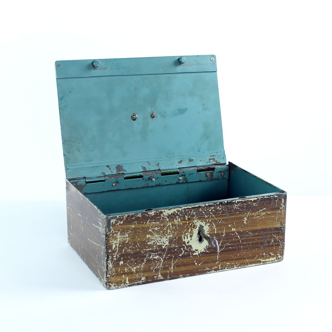 Vintage Safe Deposit Box, Czechoslovakia 1930s
