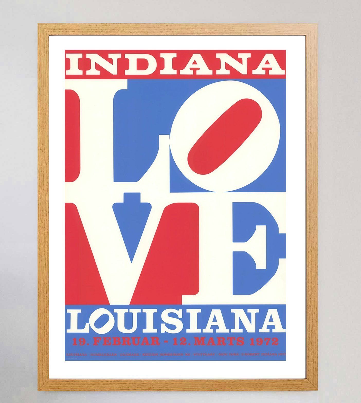 Robert Indiana   Louisiana Gallery Original Vintage Poster photo Art