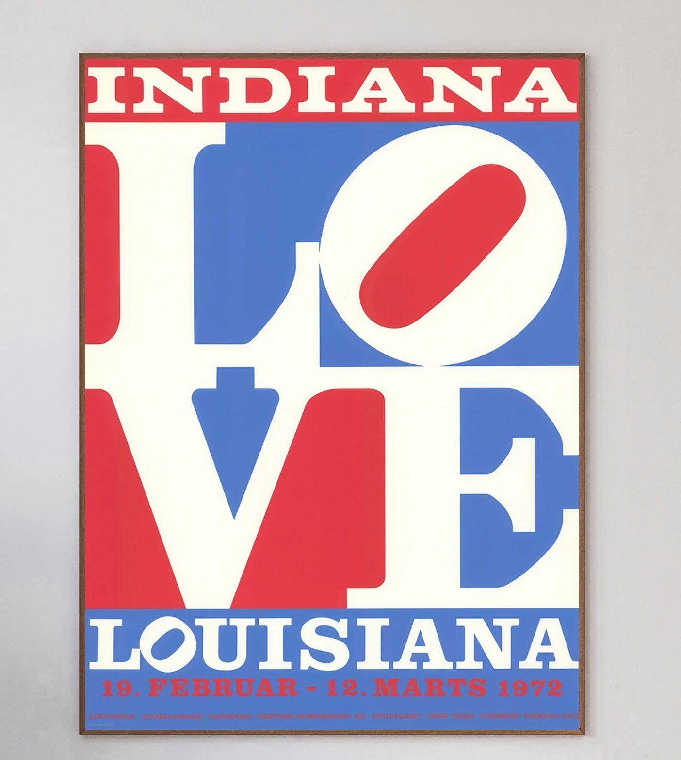 Robert Indiana   Louisiana Gallery Original Vintage Poster photo 195.0