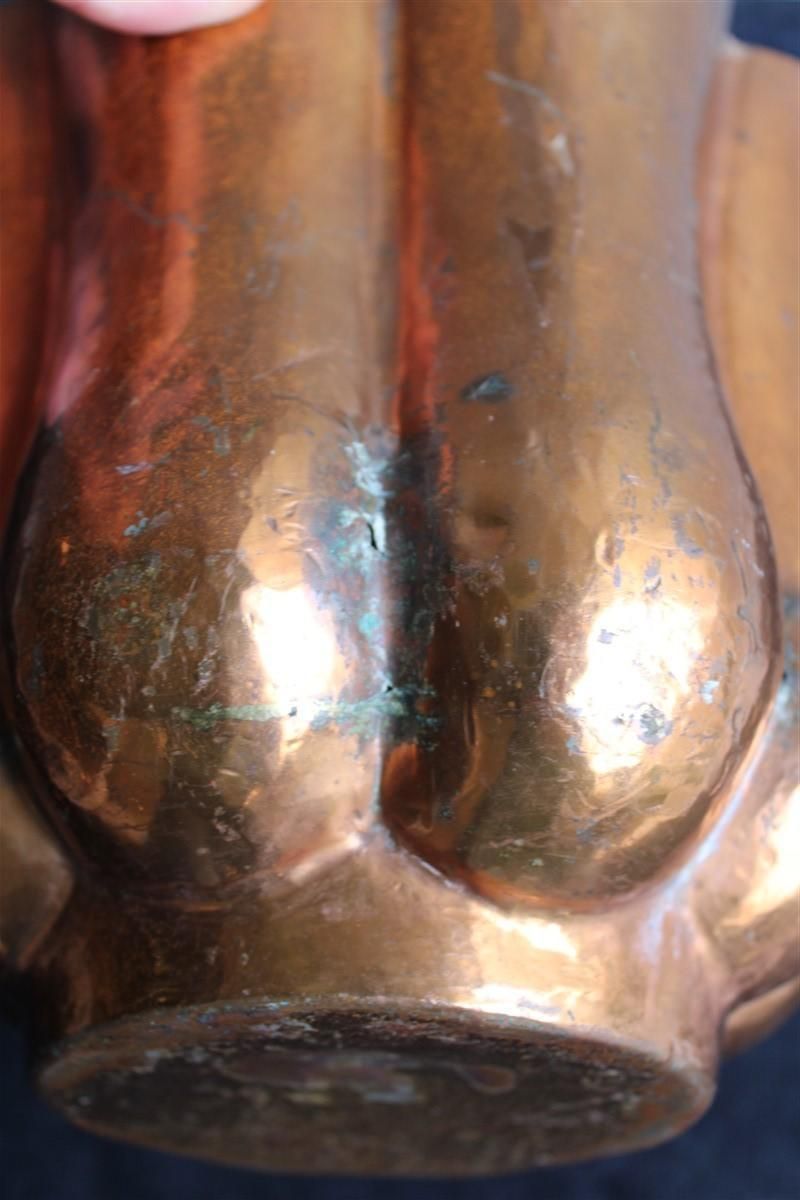 Rare Italian Vase 1930 Embossed Copper Gio Ponti For Nino Ferrari Attributed photo 2942.0