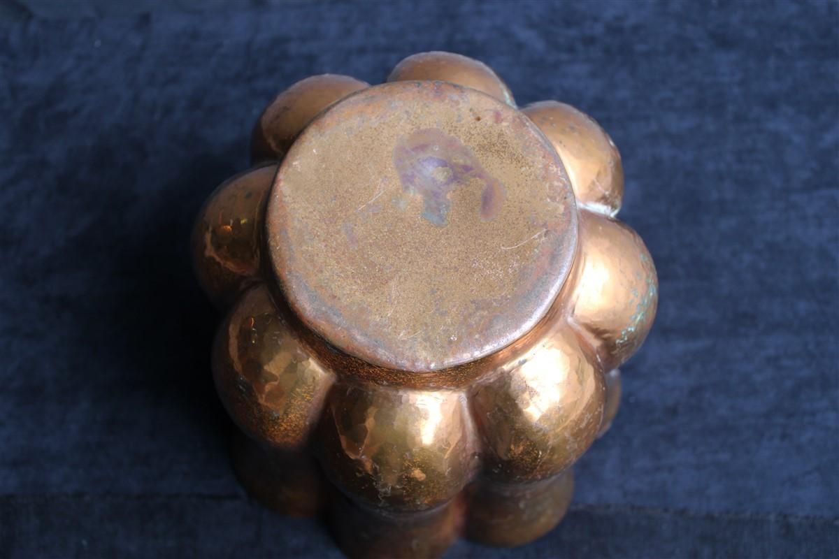 Rare Italian Vase 1930 Embossed Copper Gio Ponti For Nino Ferrari Attributed photo vinterior