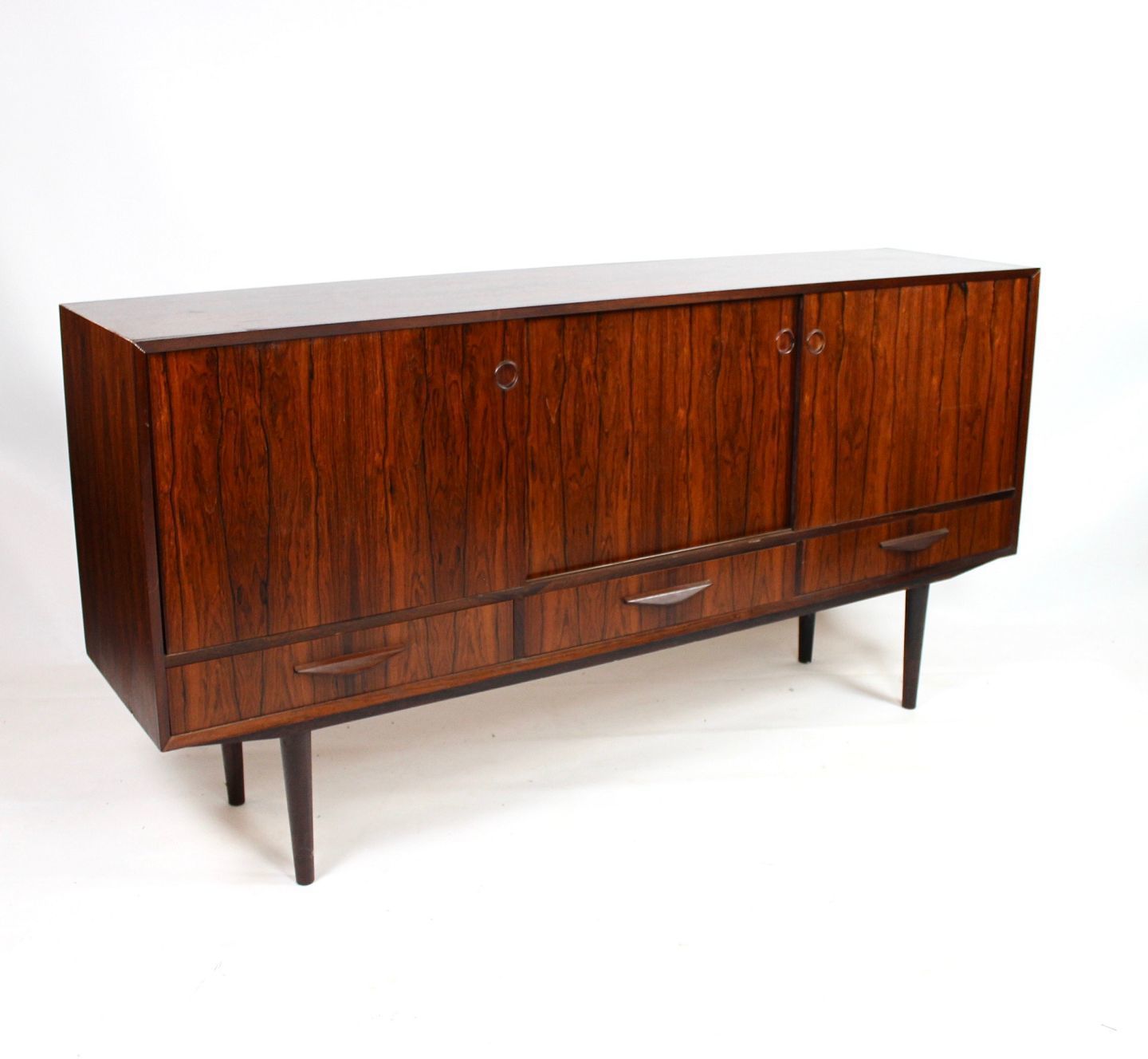 Sideboard In Rosewood Of Danish Design From The 1960s.