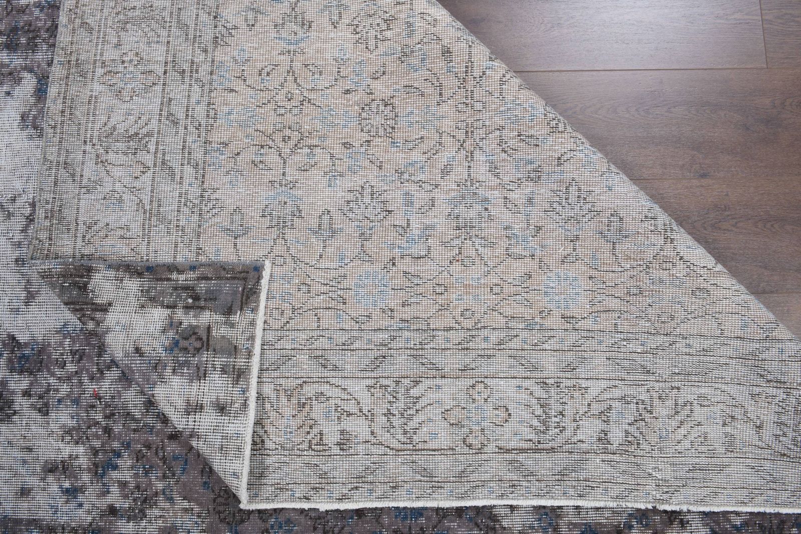 Antique Oriental Turkish Distressed Carpet, Oushak Handmade Wool Rug, Gray Neutral Area Rugs, Farmhouse Decor, One Of A Kind photo vintage