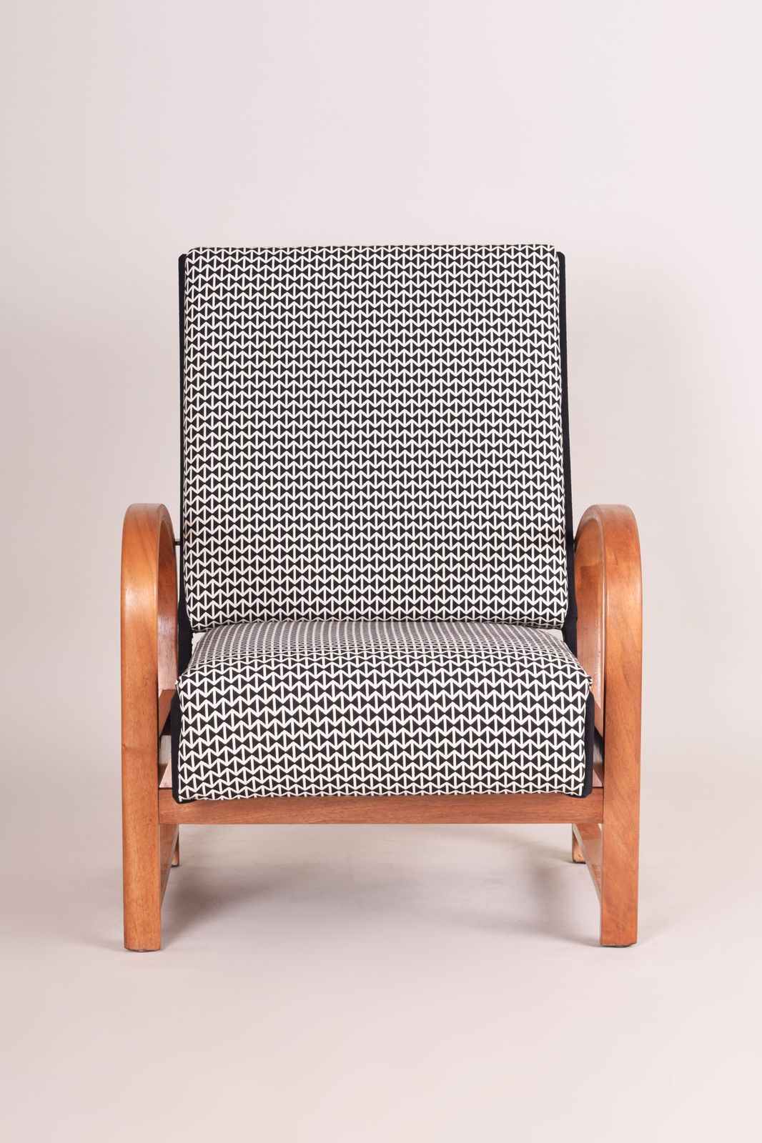 Art Deco Reclining Chair Made In 1930s Germany By Thonet. Restored Matte Finish photo vintage