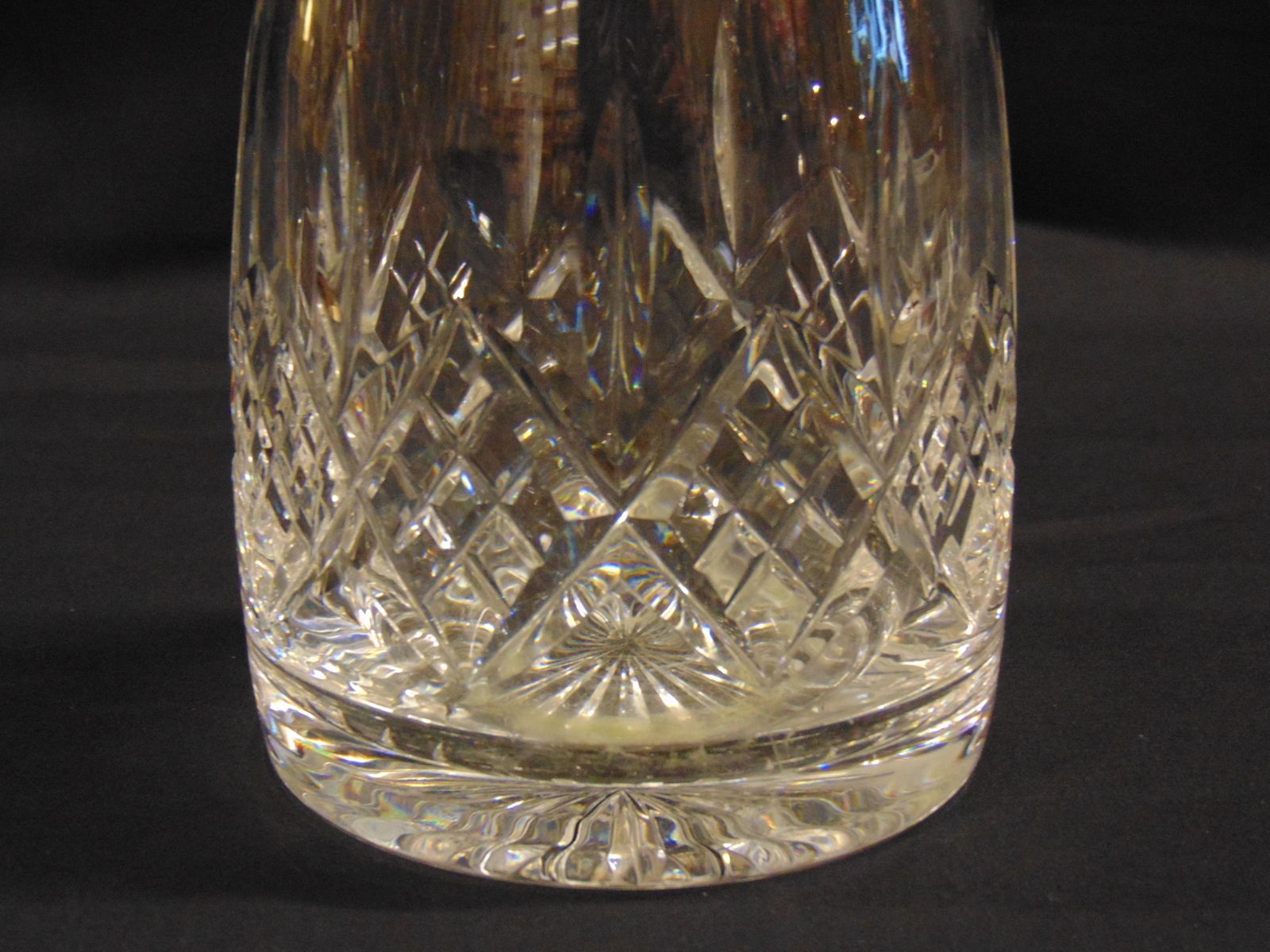 Stuart Crystal Glengarry Cambridge Cut Crystal Mushroom Stopper Decanter photo for sale