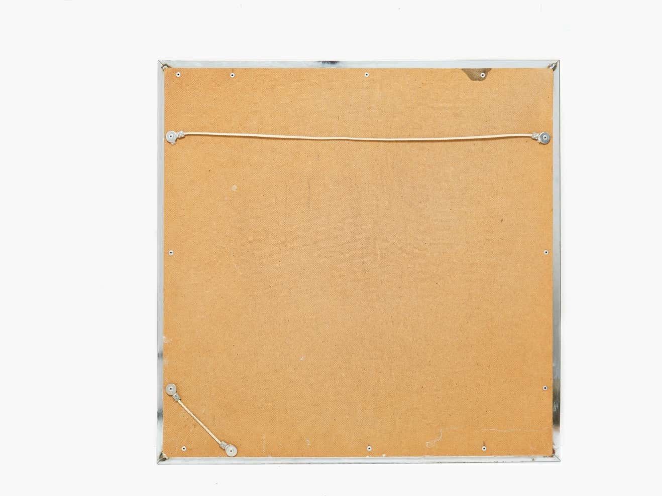 Chrome And Brass Mirror By Belgo Chrome, 1970s photo vinterior