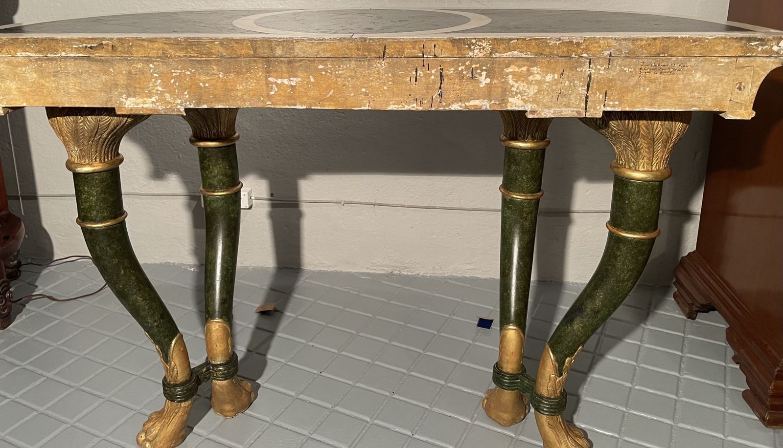 25000.0 Pair Of Sicilians Consoles Made Of Wood With Gilding And Stucco, 19th Century photo