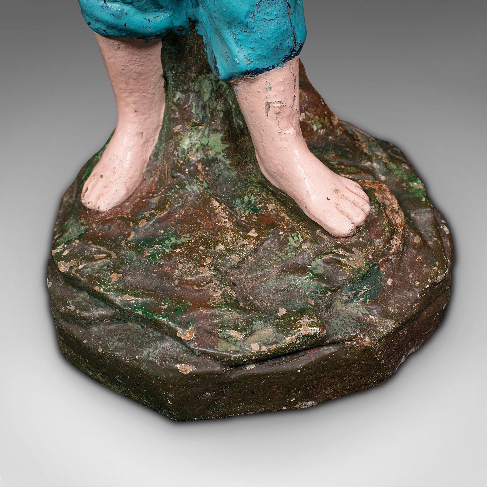 Antique Farm Girl Figure, French, Decorative Statue, Provincial, C.1900 photo buy