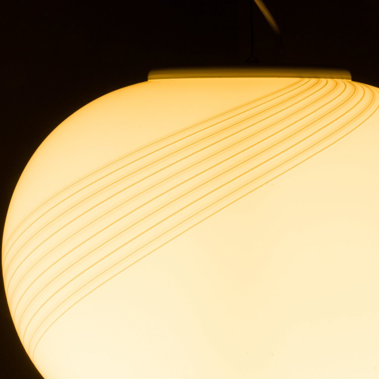 480.0 Italian Murano Glass Sphere Pendant Lamp In The Style Of Venini, 1970s photo
