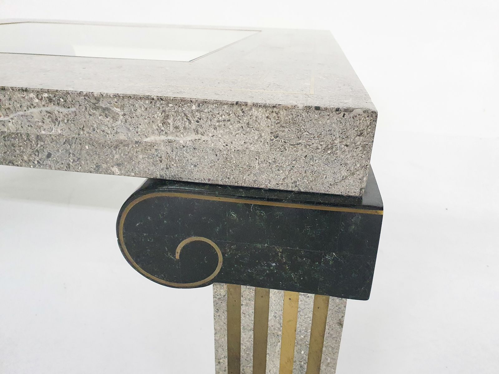 Maitland Smith Attrb. Tesselated Coffee Table, U.S.A, Jaren 1980 photo vinterior