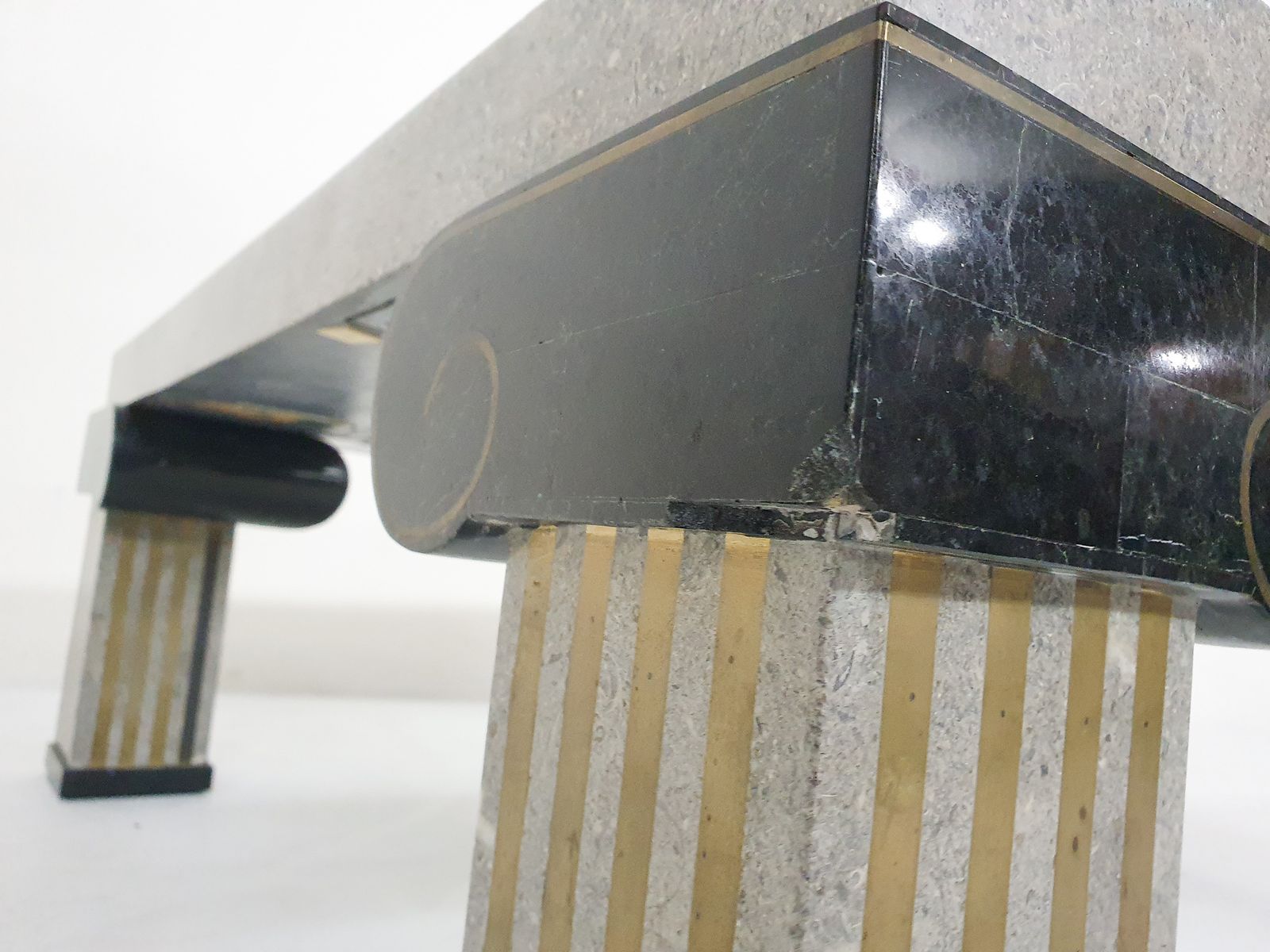 photo furniture Maitland Smith Attrb. Tesselated Coffee Table, U.S.A, Jaren 1980