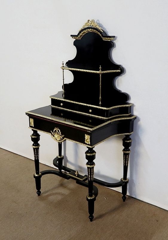 Small Lady's Desk In Blackened Pear, Napoleon III Period   Mid 19th Century photo Furniture