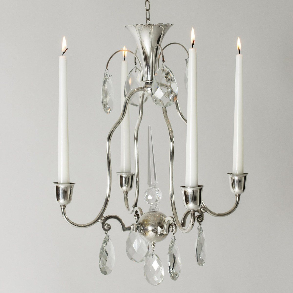 Candle Chandelier By Elis Bergh photo for sale