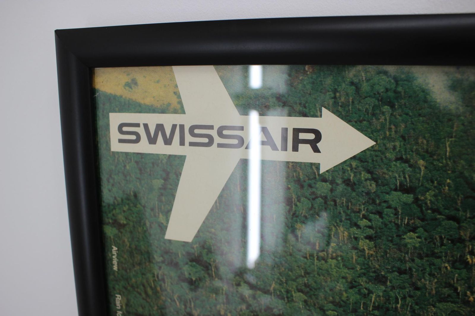 Original Travel Poster, Swissair Brazil   Georg Gerster & Emil Schulth   1971 photo Art