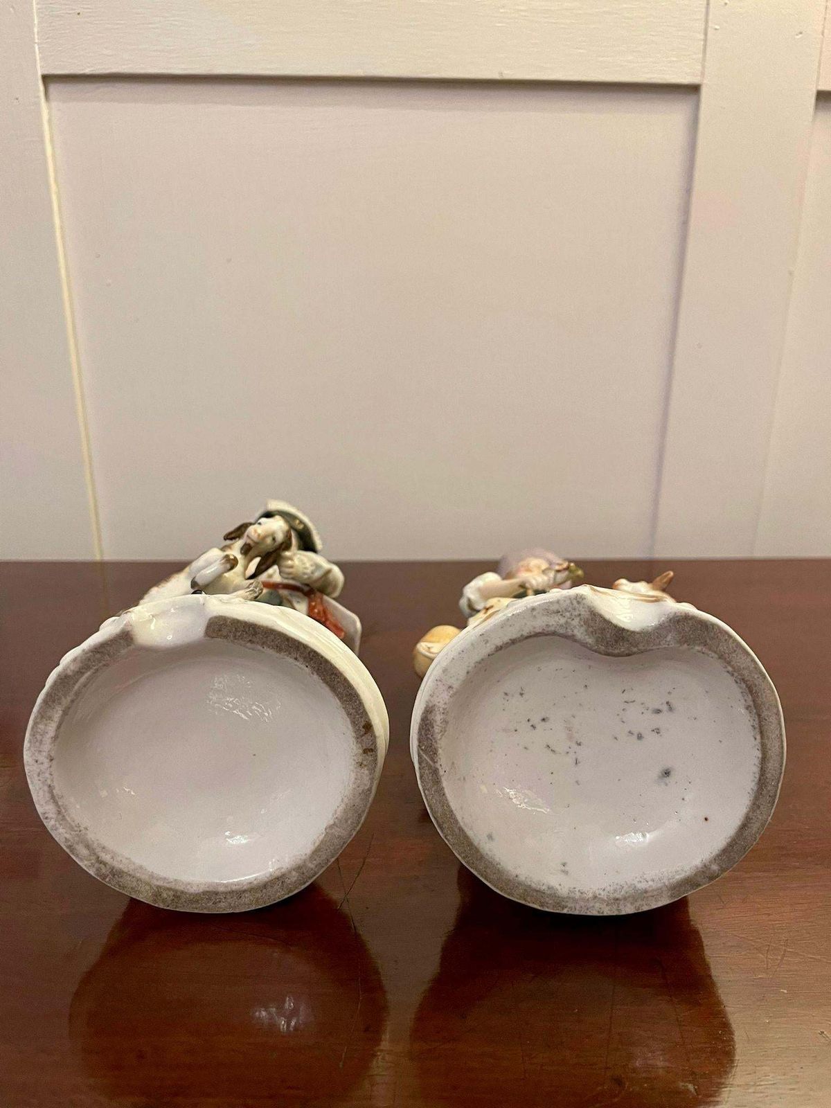 Pair Of Antique Victorian Continental Porcelain Figures photo furniture