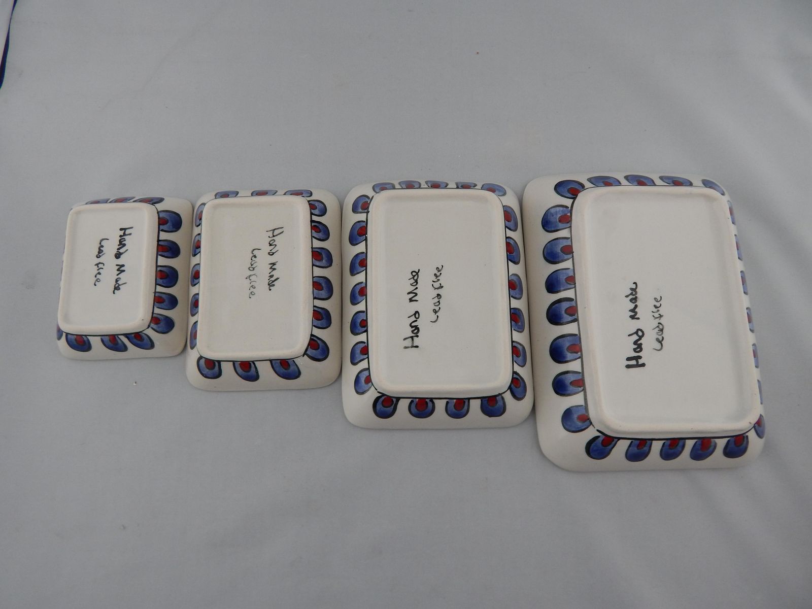 Turkish Ceramic Salad Serving Bowl   Set Of 4 photo vinterior