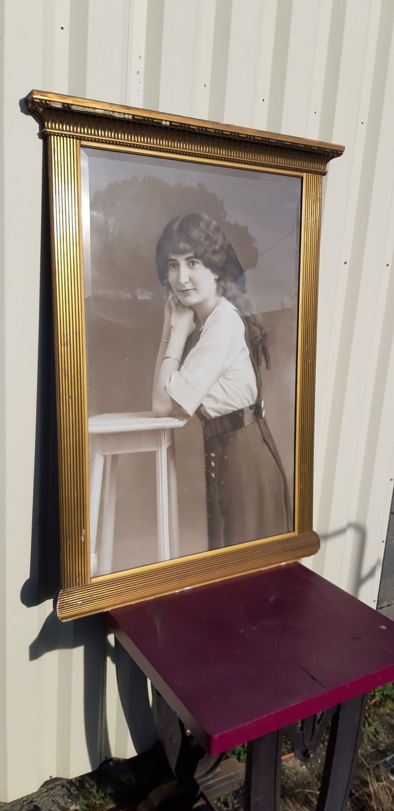 Photo Frame 1913,, 1910s, Antique photo furniture