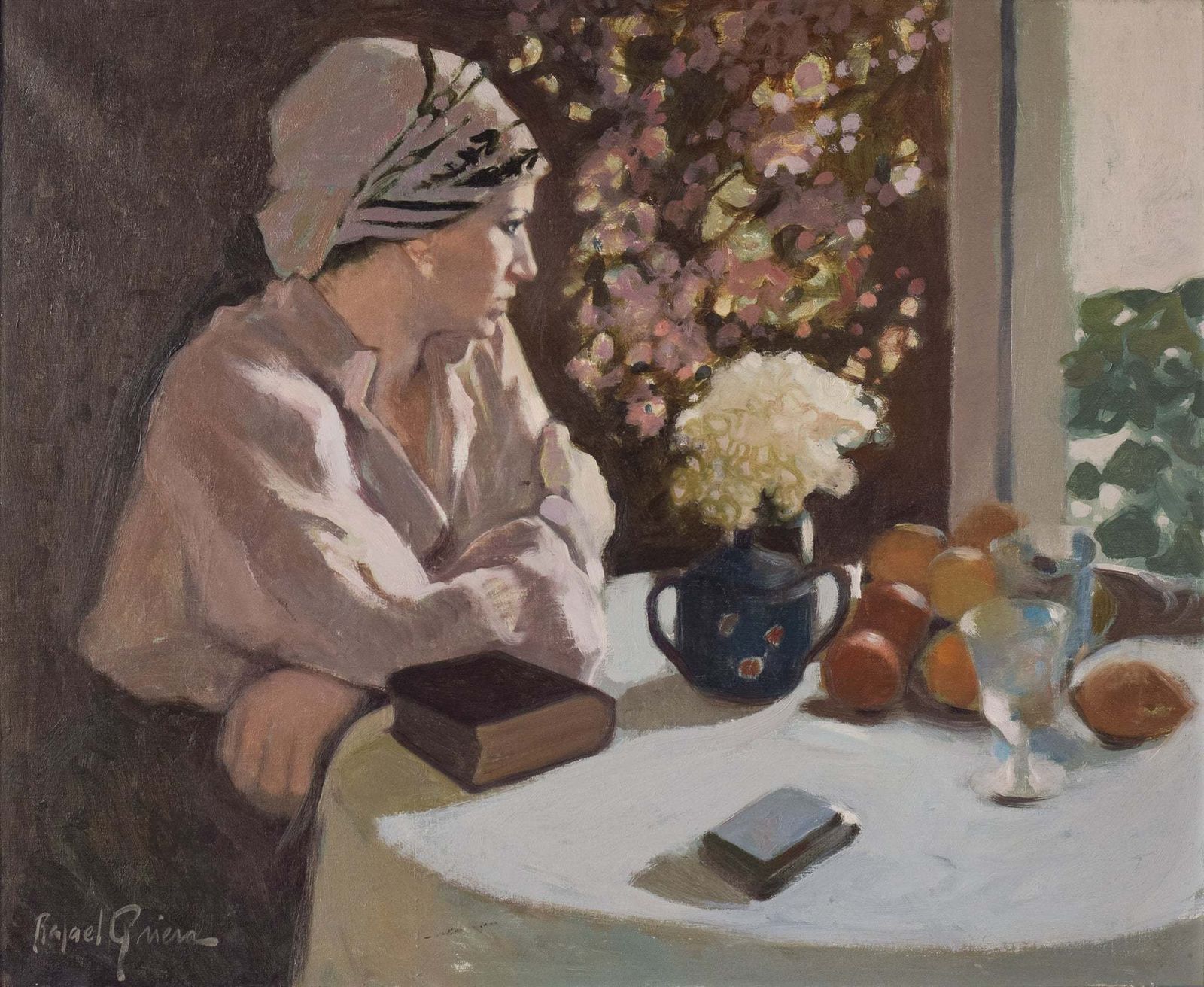 Rafael Griera – Portret Van Een Dame Bij Een Raam