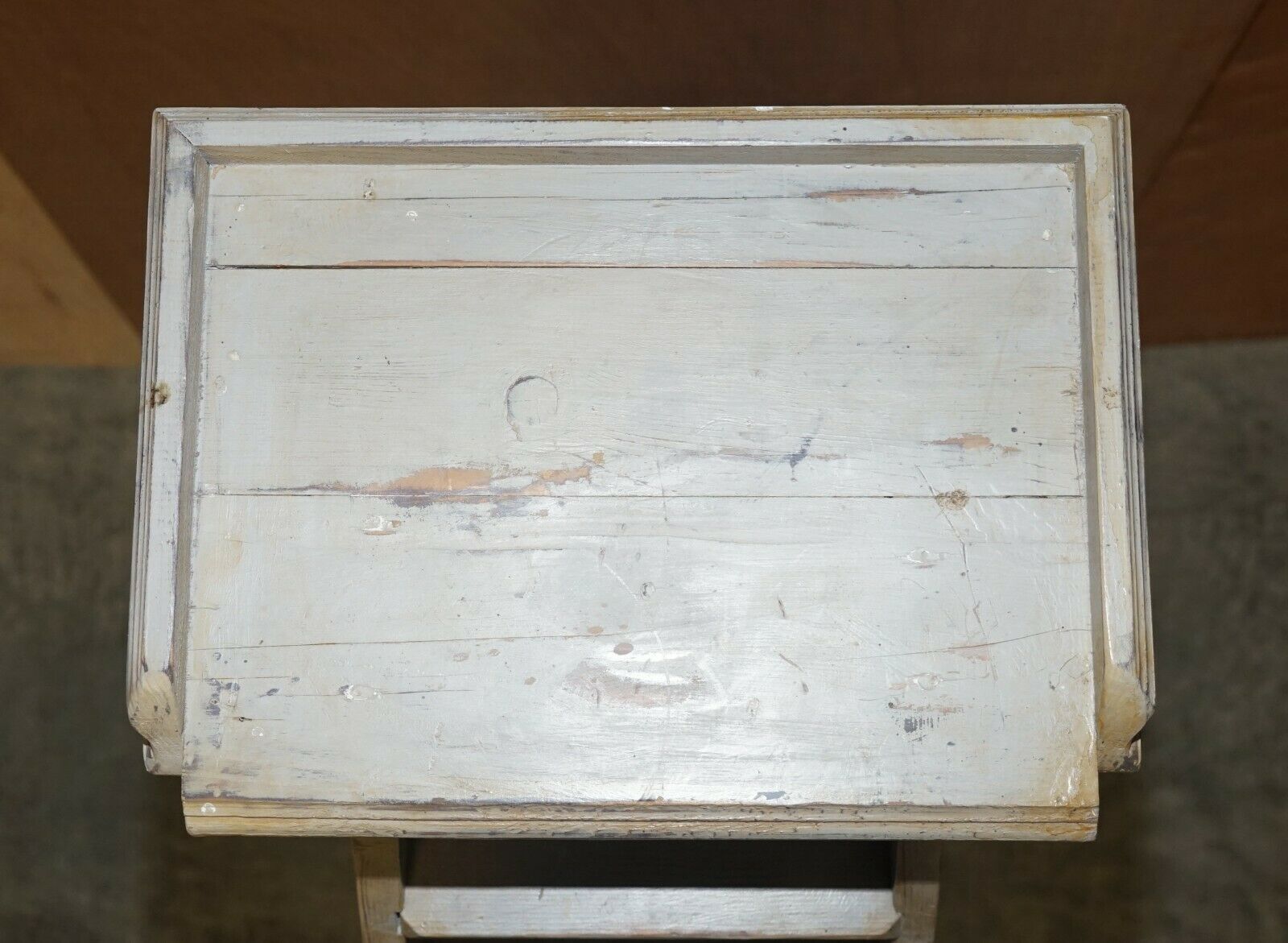 Original French Library Step Ladder Stamped For Bibliotheque Nationale De France photo 1850.0