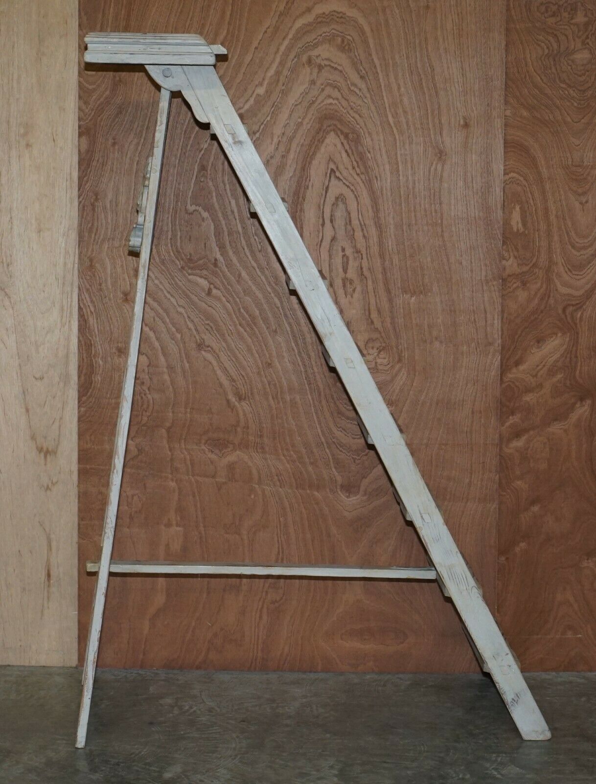Original French Library Step Ladder Stamped For Bibliotheque Nationale De France photo buy