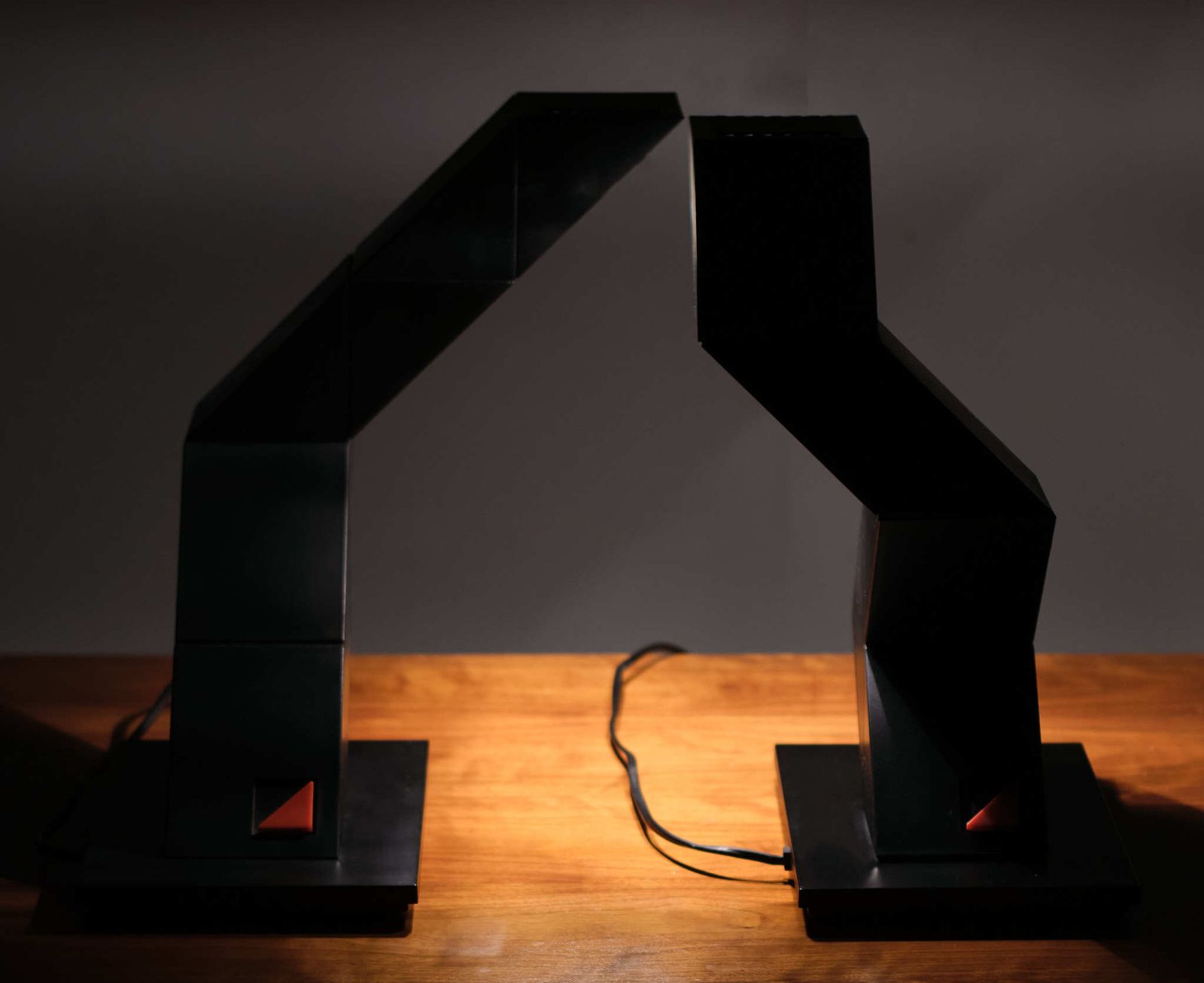 photo for sale Zig Zag Table Lamps Designer Shui L. D. Chan In 1984, Hong Kong