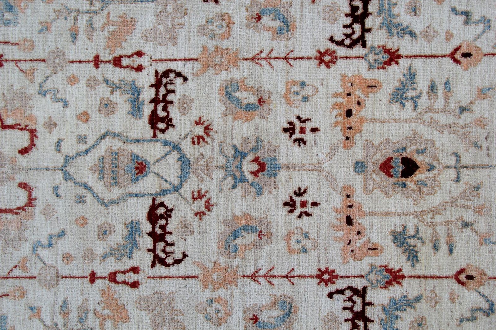 Wool Ziegler Area Rug Traditional Oriental Carpet Rug Cream Beige photo vinterior