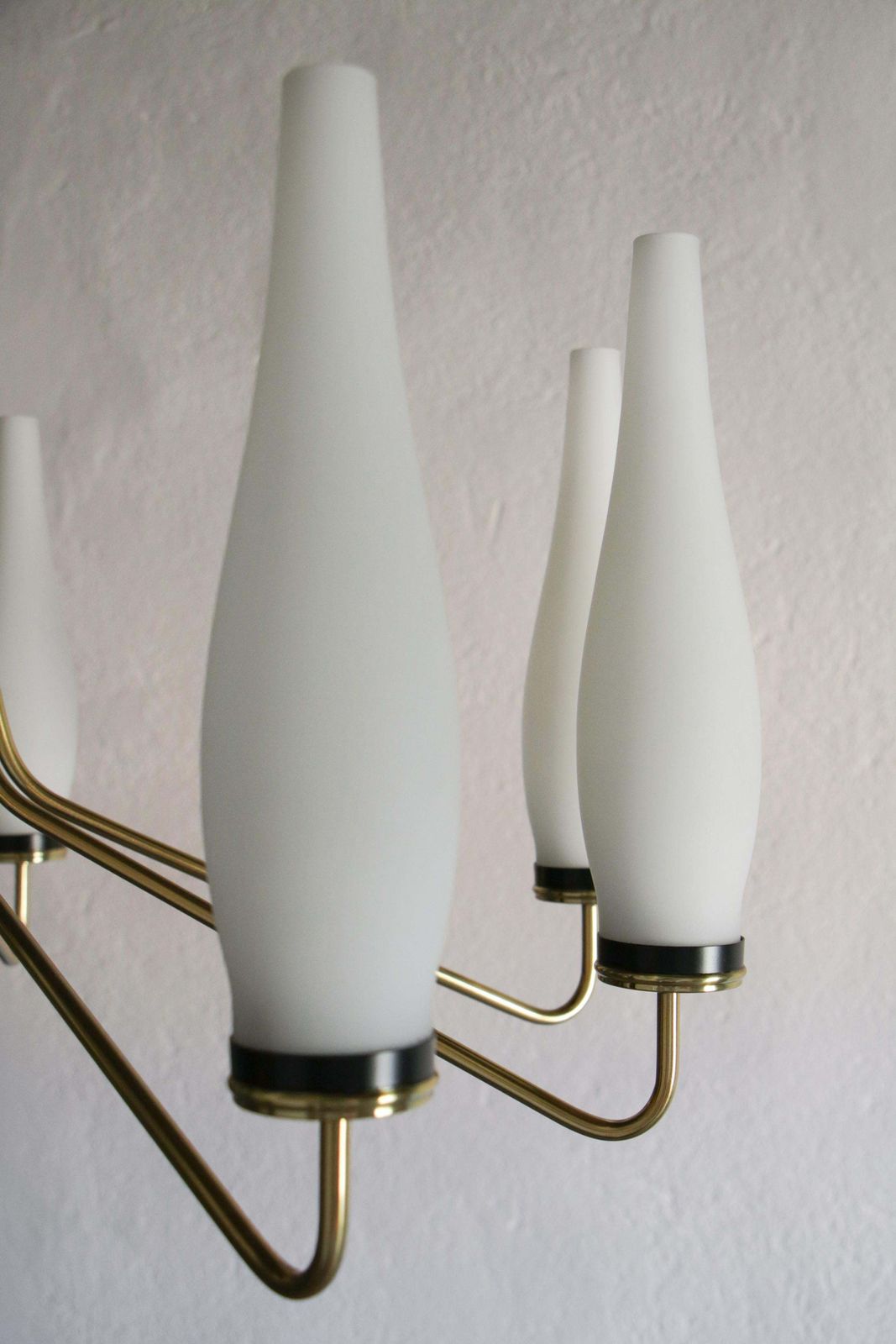 photo buy Italian Mid Century Modern Ten Lights Chandelier Attributer To Stilnovo, 1950s