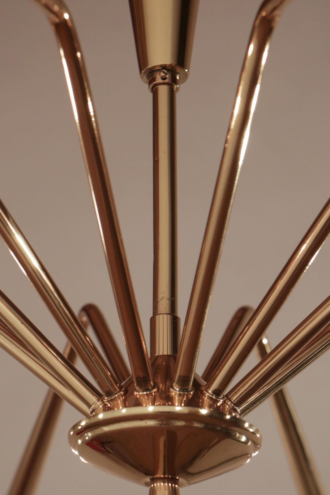 photo for sale Italian Mid Century Modern Torlasco Chandelier, Model 342, Lumi Milano, 1950s