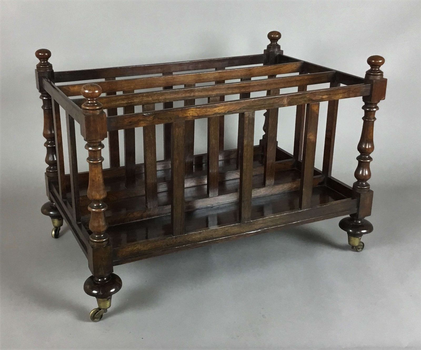 photo for sale Regency Rosewood Folio Stand / Large Canterbury