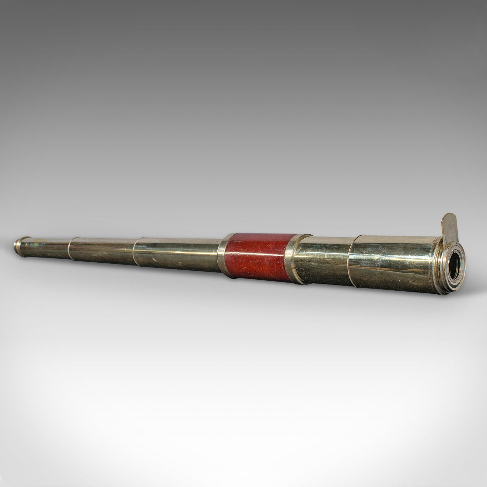 Antique 3 Draw Telescope, English, Terrestrial, Davis Of London, 1860 photo furniture